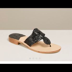 New Black Jack Rogers Sandals